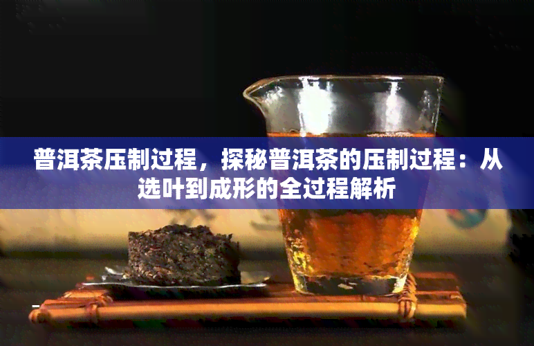 普洱茶压制过程，探秘普洱茶的压制过程：从选叶到成形的全过程解析