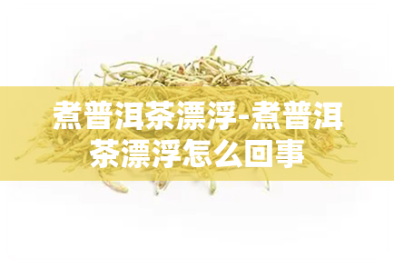 煮普洱茶漂浮-煮普洱茶漂浮怎么回事