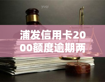 浦发信用卡2000额度逾期两个月，有何后果？