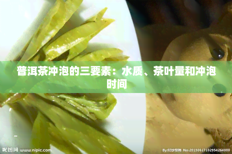 普洱茶冲泡的三要素：水质、茶叶量和冲泡时间