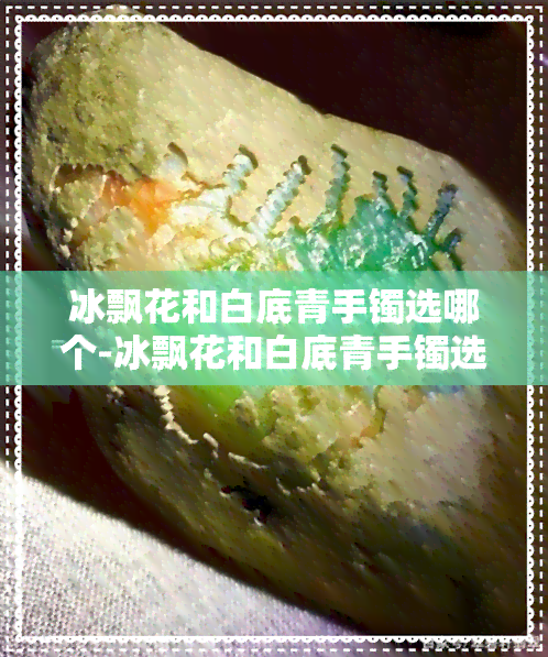 冰飘花和白底青手镯选哪个-冰飘花和白底青手镯选哪个颜色好看