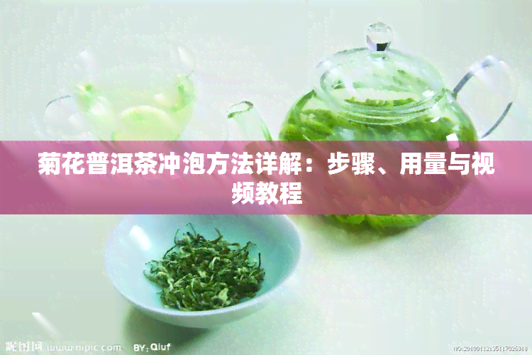 菊花普洱茶冲泡方法详解：步骤、用量与视频教程