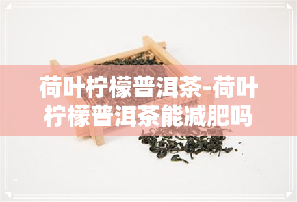 荷叶柠檬普洱茶-荷叶柠檬普洱茶能减肥吗