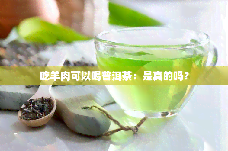 吃羊肉可以喝普洱茶：是真的吗？