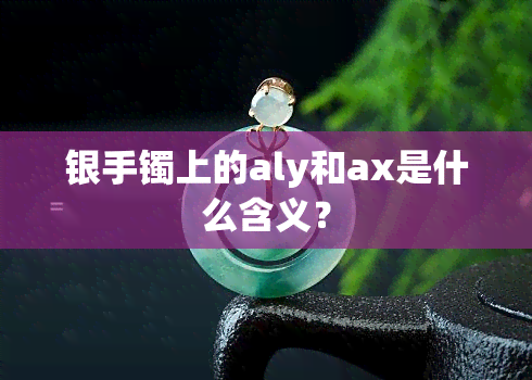 银手镯上的aly和ax是什么含义？