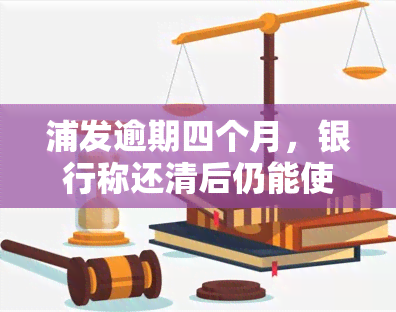 浦发逾期四个月，银行称还清后仍能使用，能否协商分期还款？会否被起诉？