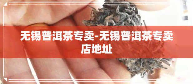 无锡普洱茶专卖-无锡普洱茶专卖店地址