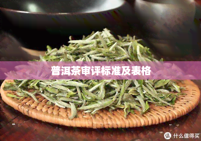 普洱茶审评标准及表格