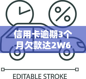 信用卡逾期3个月欠款达2W6千，面临严重后果