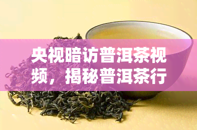 央视暗访普洱茶视频，揭秘普洱茶行业黑幕：央视暗访揭示真相