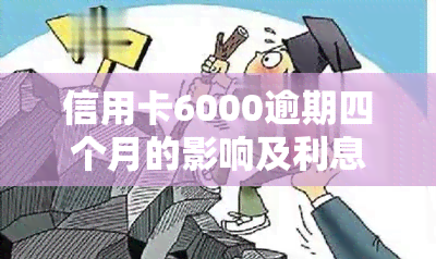 信用卡6000逾期四个月的影响及利息计算