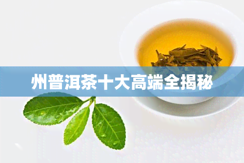 州普洱茶十大高端全揭秘