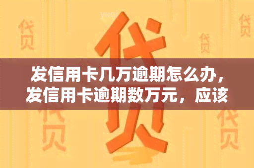 发信用卡几万逾期怎么办，发信用卡逾期数万元，应该如何处理？