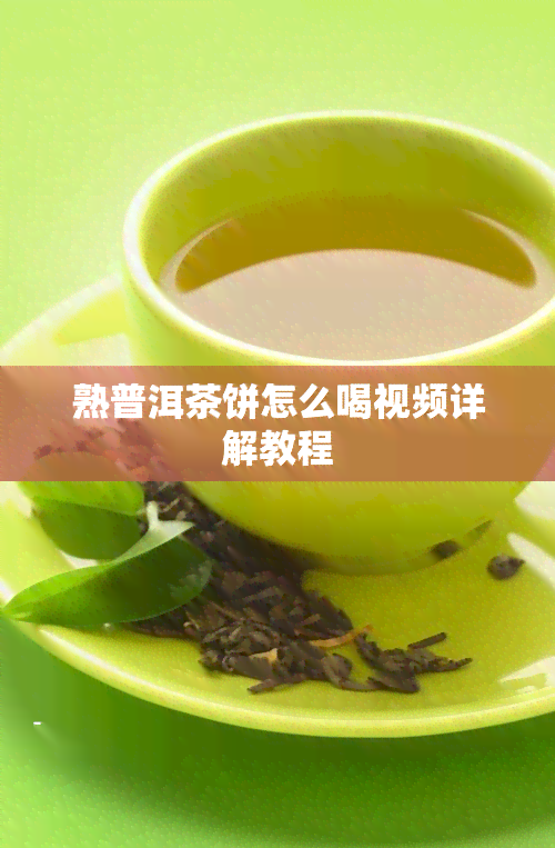 熟普洱茶饼怎么喝视频详解教程