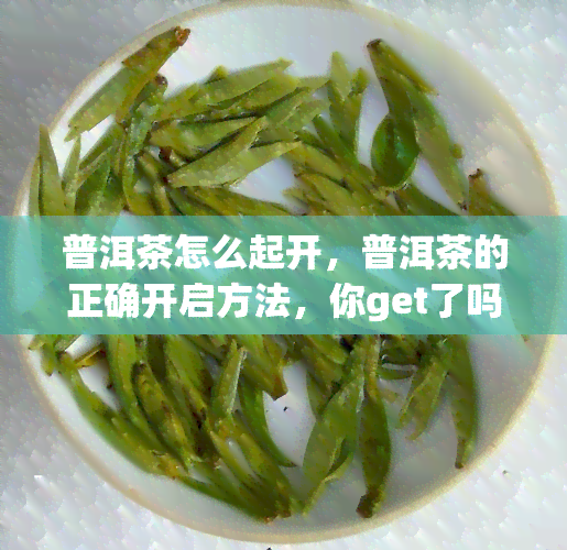 普洱茶怎么起开，普洱茶的正确开启方法，你get了吗？