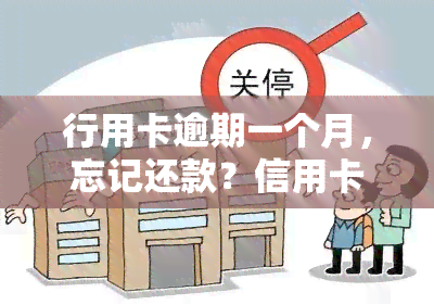 行用卡逾期一个月，忘记还款？信用卡逾期一个月怎么办？