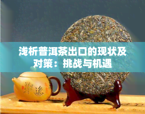 浅析普洱茶出口的现状及对策：挑战与机遇