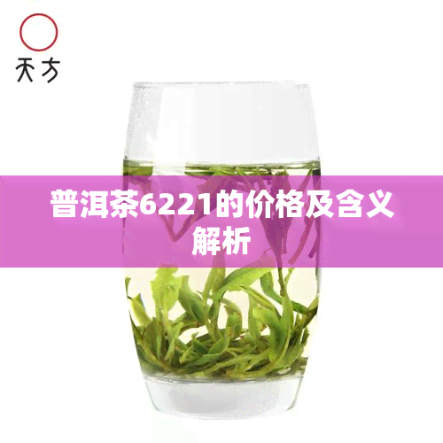 普洱茶6221的价格及含义解析