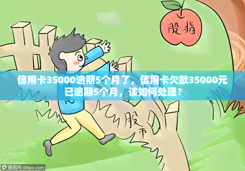 信用卡35000逾期5个月了，信用卡欠款35000元已逾期5个月，该如何处理？