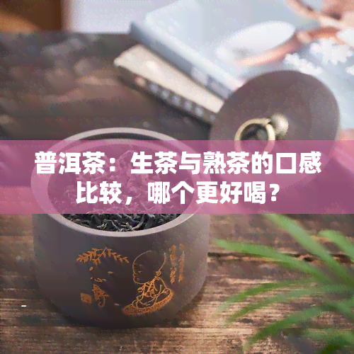 普洱茶：生茶与熟茶的口感比较，哪个更好喝？