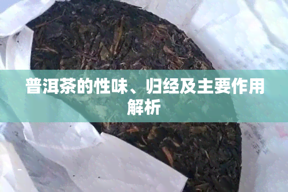 普洱茶的性味、归经及主要作用解析