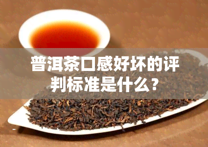 普洱茶口感好坏的评判标准是什么？