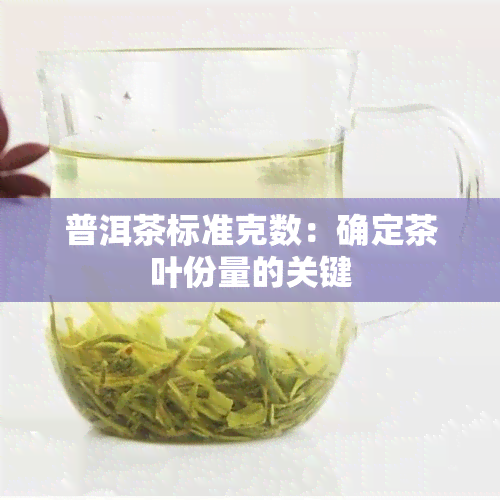 普洱茶标准克数：确定茶叶份量的关键