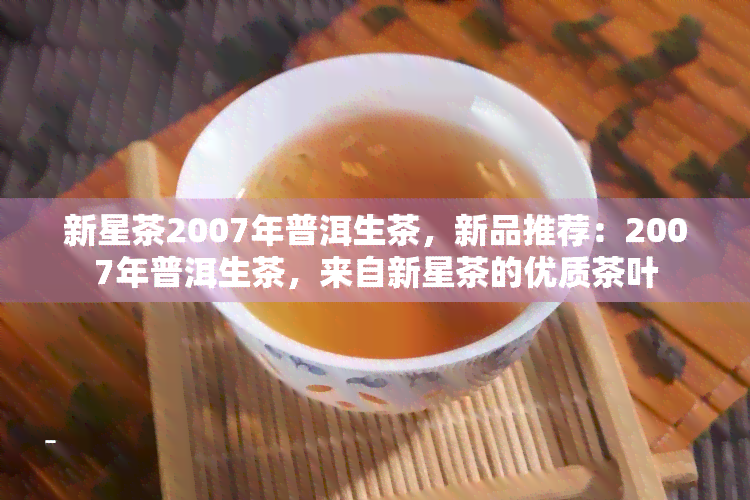 新星茶2007年普洱生茶，新品推荐：2007年普洱生茶，来自新星茶的优质茶叶