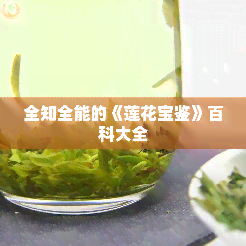 全知全能的《莲花宝鉴》百科大全