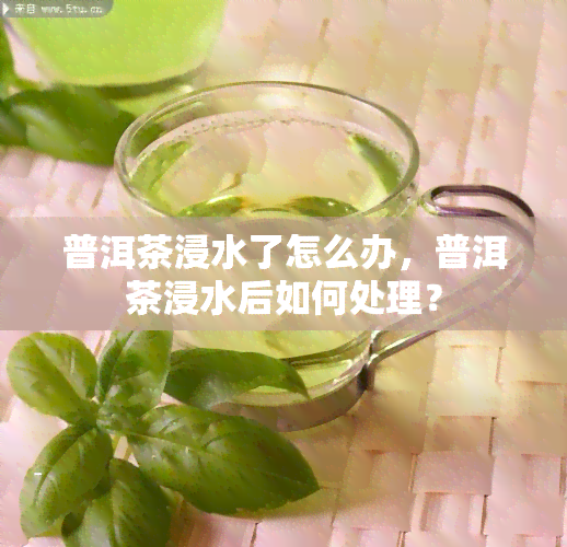 普洱茶浸水了怎么办，普洱茶浸水后如何处理？