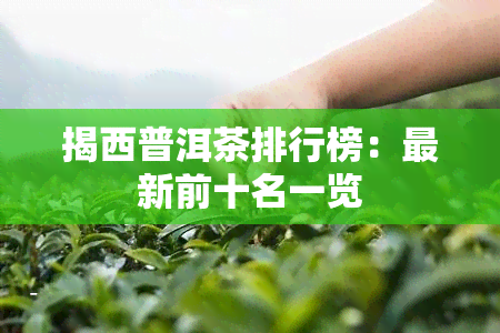 揭西普洱茶排行榜：最新前十名一览