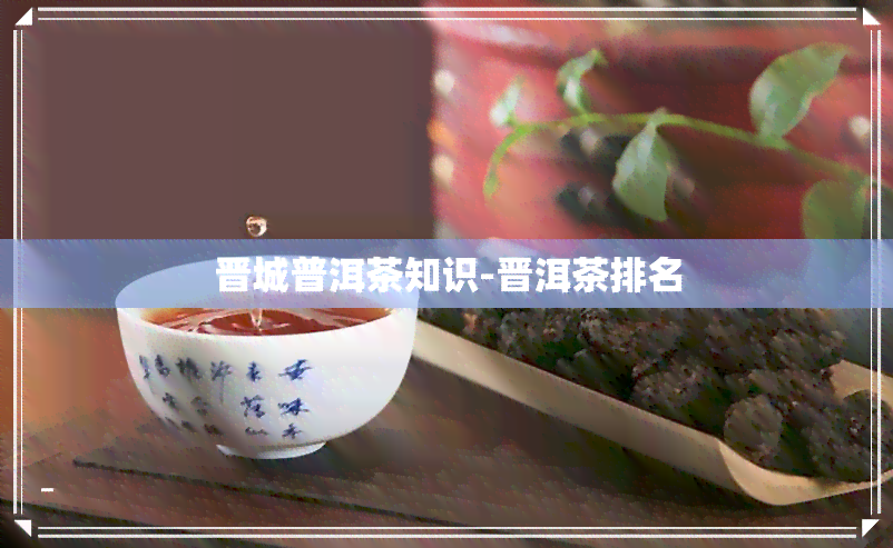 晋城普洱茶知识-晋洱茶排名