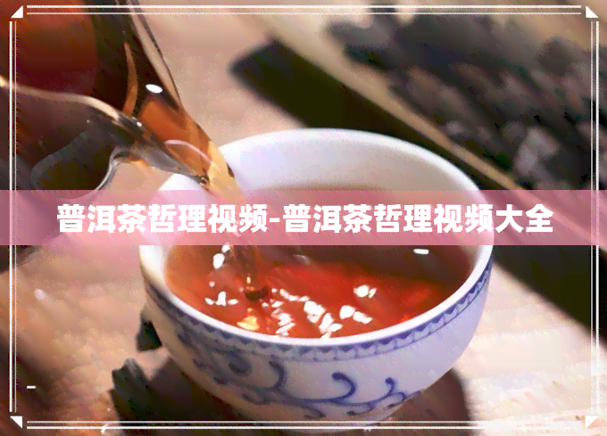 普洱茶哲理视频-普洱茶哲理视频大全