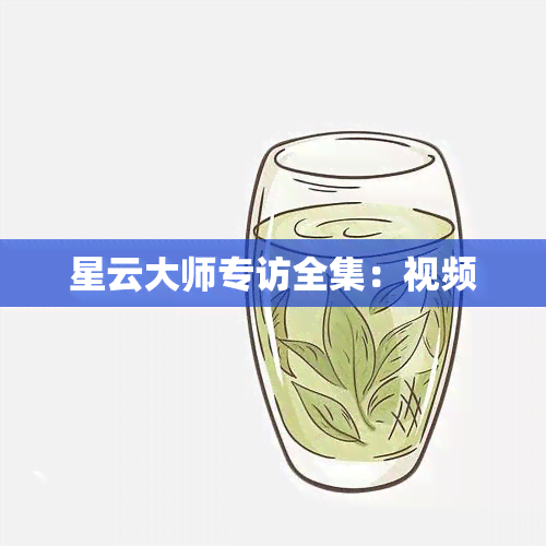 星云大师专访全集：视频