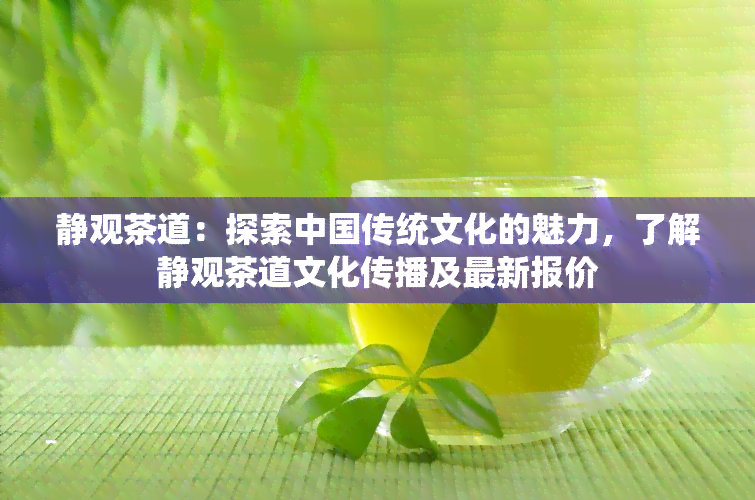 静观茶道：探索中国传统文化的魅力，了解静观茶道文化传播及最新报价