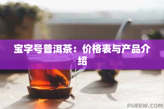 宝字号普洱茶：价格表与产品介绍