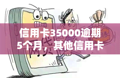 信用卡35000逾期5个月，其他信用卡也逾期数月，总金额达18万