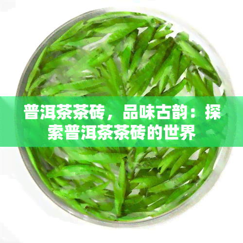 普洱茶茶砖，品味古韵：探索普洱茶茶砖的世界