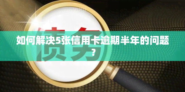 如何解决5张信用卡逾期半年的问题？