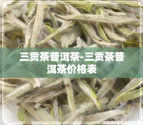 三贡茶普洱茶-三贡茶普洱茶价格表