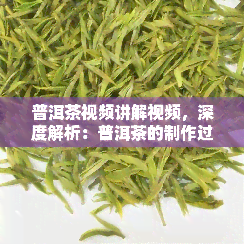 普洱茶视频讲解视频，深度解析：普洱茶的制作过程与品鉴技巧视频讲解