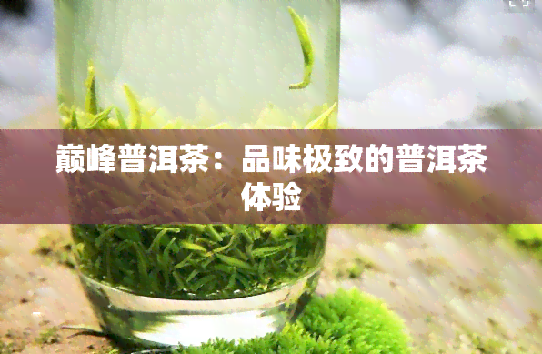 巅峰普洱茶：品味极致的普洱茶体验