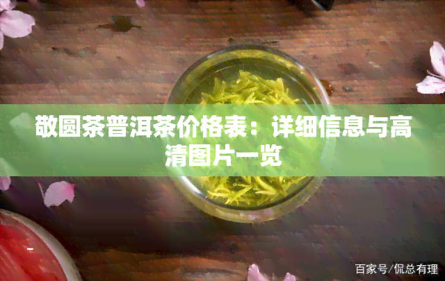 敬圆茶普洱茶价格表：详细信息与高清图片一览