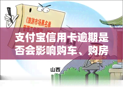 支付宝信用卡逾期是否会影响购车、购房贷款及再次借款？