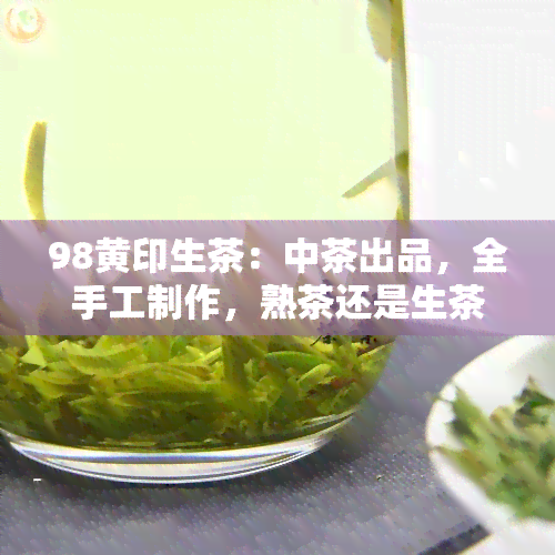 98黄印生茶：中茶出品，全手工制作，熟茶还是生茶？一探究竟