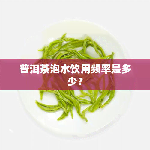 普洱茶泡水饮用频率是多少？