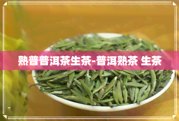 熟普普洱茶生茶-普洱熟茶 生茶