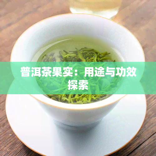 普洱茶果实：用途与功效探索