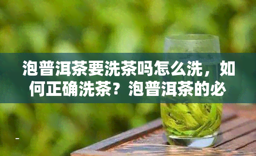 泡普洱茶要洗茶吗怎么洗，如何正确洗茶？泡普洱茶的必备步骤！