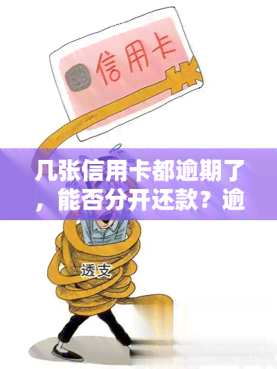 几张信用卡都逾期了，能否分开还款？逾期多张信用卡的解决办法